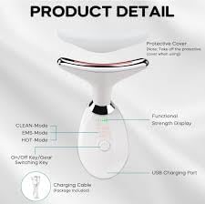 Facial Massager Red-Light-Therapy-for-Face and Neck, Face 𝖲 culpting Wand with 7 Color