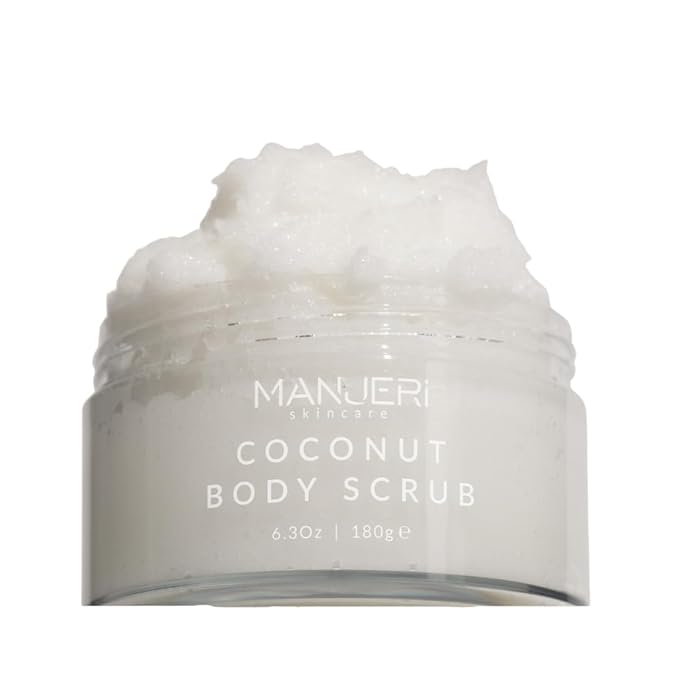 Coconut Bliss Body Scrub, Luxurious Exfoliator for Smooth, Soft Skin, Dead Skin Cell Remover, Hydrating and Nourishing Formula