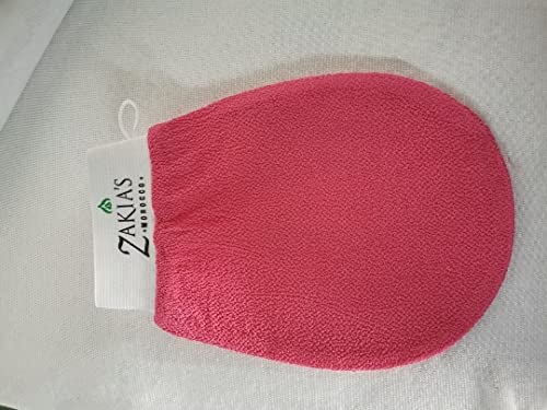 Original Kessa Exfoliating Glove -Value Pack (2pcs) -Pink -Microdermabrasion At Home Exfoliating Mitts, Removes unwanted dead skin, dirt and grime and Keratosis Pilaris. Great for spray tan removal
