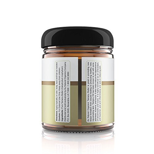 Au Natural Organics Tamanu Butter – Dry Skin, Body & Hair Moisturizer | 100% Pure Natural Cold Pressed | Reduce Brown Spots, Sun Damage, Scars, Rashes, Wrinkles | Regenerates Skin Tissue | 9 Oz 266 Ml