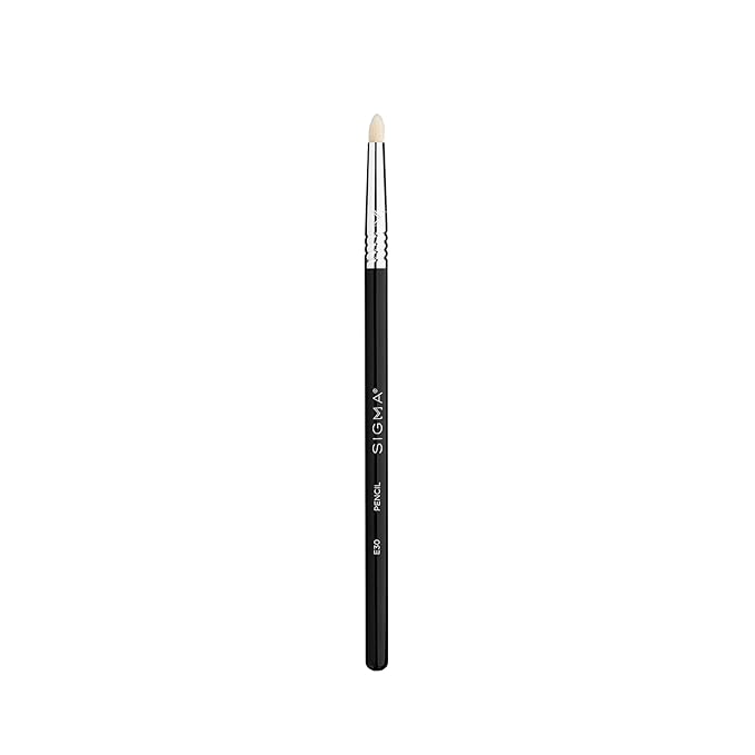 Sigma Beauty Professional E30 Pencil Brush – Pencil Applicator Makeup Brush with Synthetic SigmaTech® Fibers for Flawless Eye Makeup, EyeBrush for Highlighting, Lining, Smudging & Blending (1 Brush)