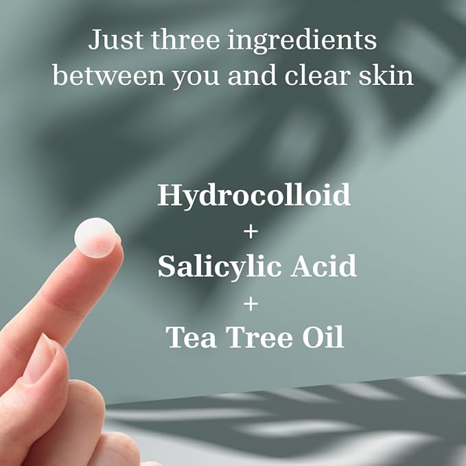 Clear Acne Patches – Pharmacist‑Formulated Hydrocolloid Pimple Stickers with Salicylic Acid & Tea Tree Oil (108 Count, 8 mm & 12 mm) – Invisible, Gentle & Fast‑Acting