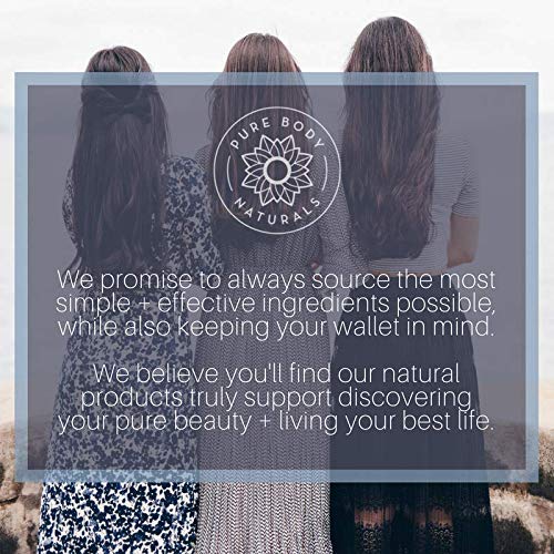 Pure Body Naturals Arabica Coffee Body Scrub Exfoliator - Loaded with Caffeine for Cellulite and Stretch Marks | Exfoliating Skin on Face, Hand, Foot, Butt - Coffee Scrub for Women, 12 Ounce