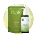 PURITO From Green Cleansing Oil Set(Original+Refill), Fragrance-Free, Gentle Vegan Oil Cleanser for Face & Eyes, for Sunscreen & Waterproof Makeup, Cruelty-Free Korean Skin Care 13.52 fl.oz / 400ml
