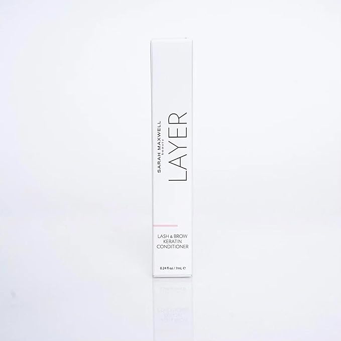 Sarah Maxwell Beauty - LAYER Keratin Conditioning Treatment, Eyelash & Brow Serum, Cruelty-Free – Hydrating Clear Mascara & Brow Gel, Clean Beauty Lash Treatments (0.17 fl oz | 5 mL)