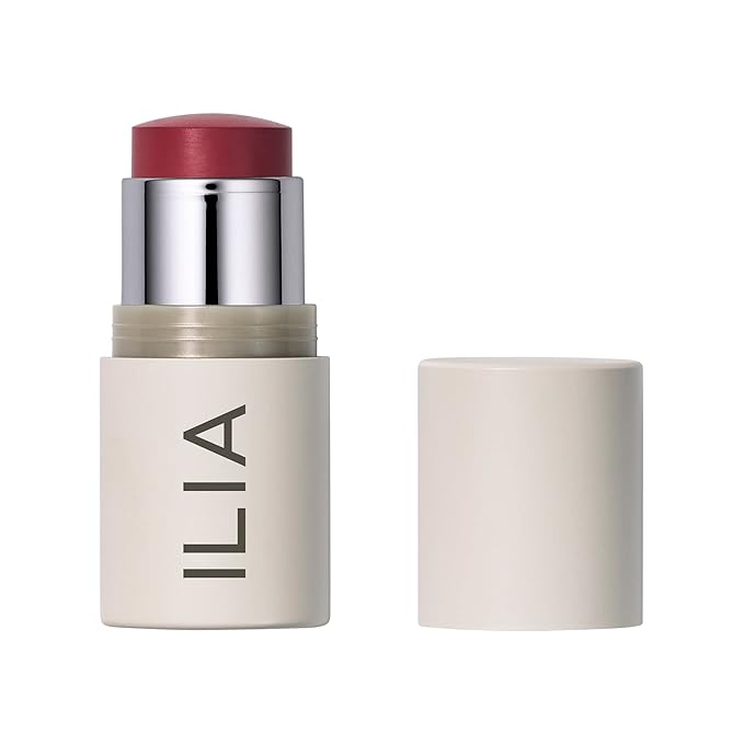ILIA - Multi-Stick For Lips + Cheeks | Buildable, Creamy, Multi-Use Color Formula for All Skin Types | Nourish, Soften, Protect | Non-Toxic, Vegan, Cruelty-Free (A Fine Romance, 0.15 oz | 4.5 g)
