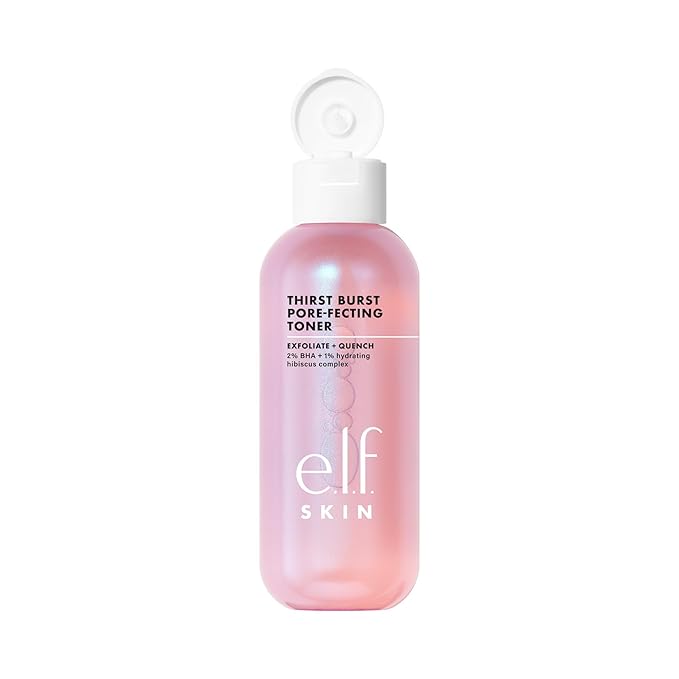 e.l.f. Thirst Burst Pore-fecting Toner, Hydrating & Exfoliating for Face, Smooths, Plumps & Minimizes Pores, Infused with Salicylic Acid, Vegan & Cruelty-Free