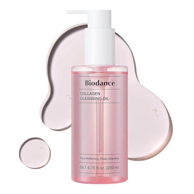 BIODANCE Collagen Cleansing Oil, Facial Oil Cleanser, Gentle Makeup Remover, Removes Bleackhed and Whitehead for Sensitive Skin, Korean Skin Care, Valentines Day Gifts for Herㅣ6.76 fl. oz. (200 ml)