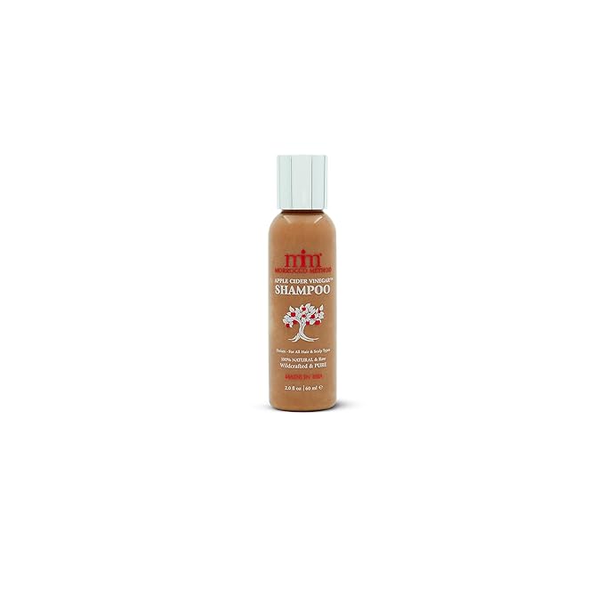 Morrocco Method Apple Cider Vinegar Shampoo - 100% Natural & Raw. Unisex. For All types of Hair and Scalp. No SLS, Parabens or GMO's. Made in USA. 2 oz.