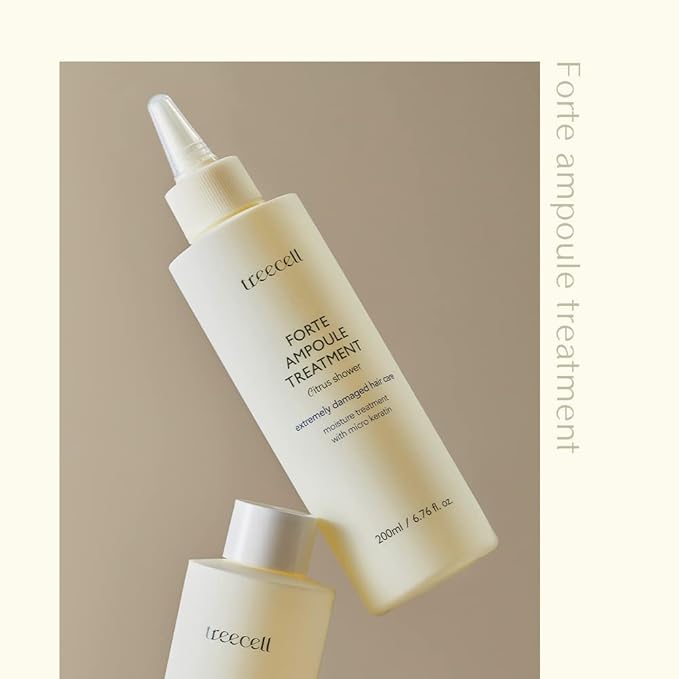 Treecell Forte Ampoule Treatment 200ml (6.76 fl. oz.) | Hair Repair for Dry & Damaged Hair | Strengthens & Hydrates with Amino Acids & Proteins | Smooth, Shiny Hair Restoration