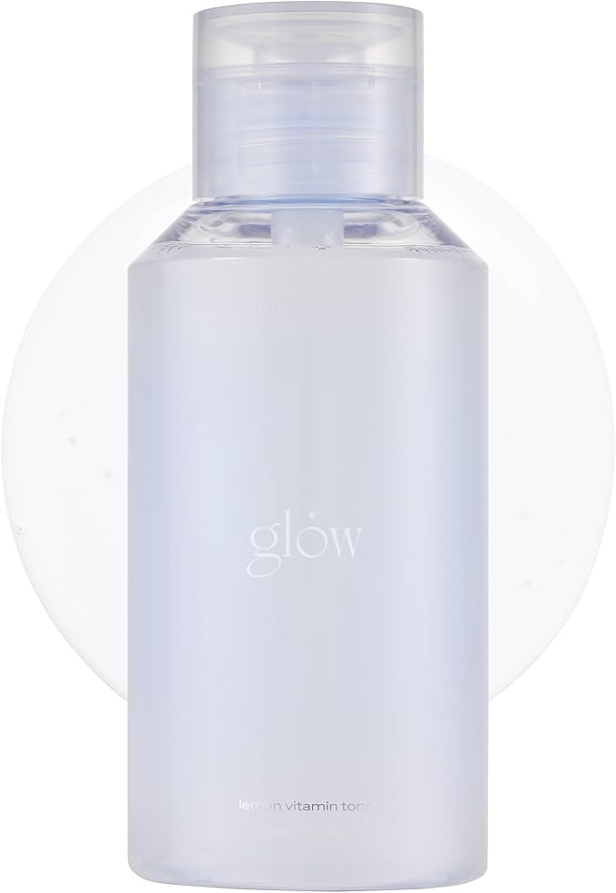 glow lemon vitamin toner | hydrating with hyaluronic acid | mild exfoliation | jeju lemon water for refreshing deep‑moisture | highly absorbent formula | cruelty‑free | 10 fl oz