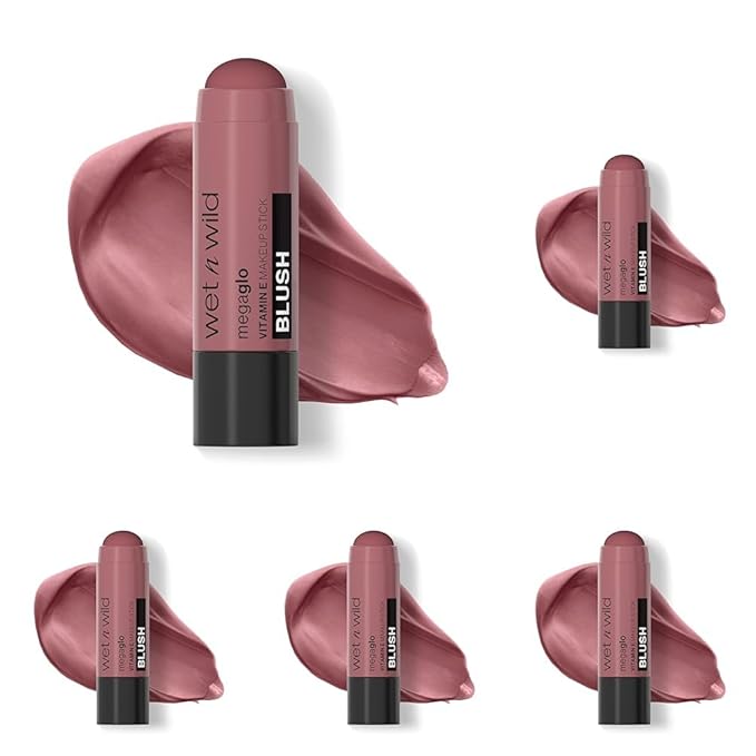 wet n wild Megaglo Vitamin E Makeup Stick Say It Ain't Rose (Pack of 5)