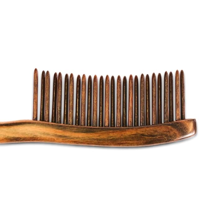 TAN MUJIANG Wooden Hair Comb Wide-tooth Inserted Teeth for Women Curly Hair (CQCGB0302)