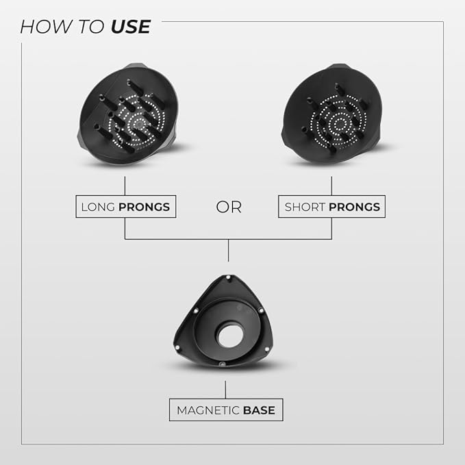 YA-MAN SPA Styler Blow Dry + Scalp Massage Essential Kit| Professional Hair Styling (Navy)