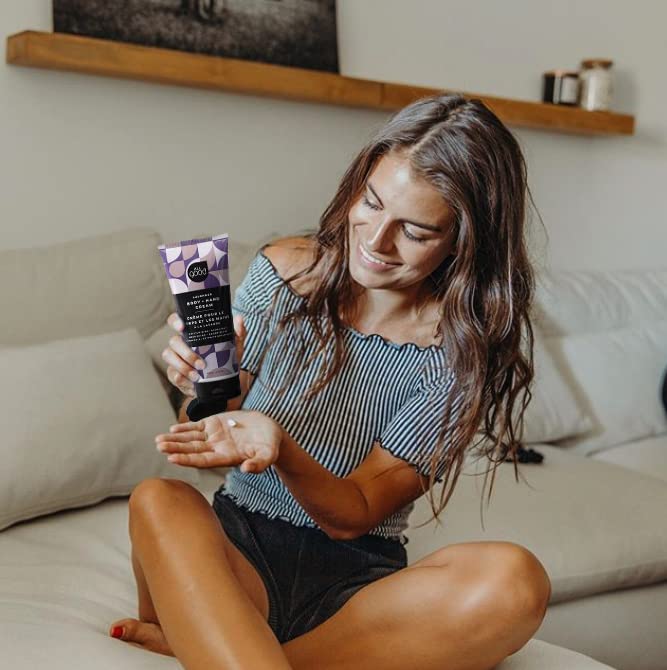 All Good Hand & Body Lotion - Moisturizing Organic Lotion for Dry Skin - Lavender Oil, Cocoa Butter, Rosehip Oil, Arnica, Vitamin E - Non-Greasy Body Butter, 6 fl oz (Lavender)