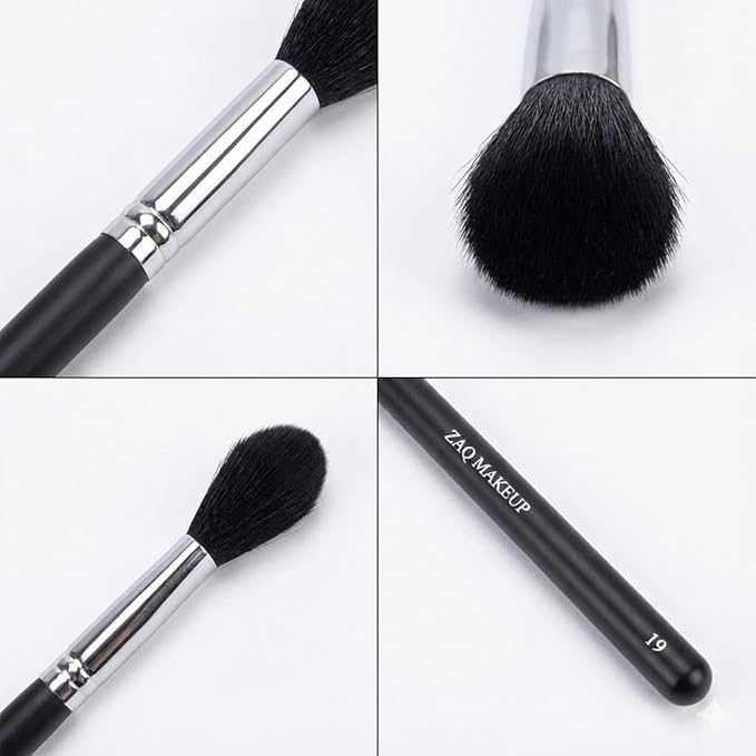 ZAQ Flawless Tapered Blending Make Up Brush, Soft Synthetic Fibers