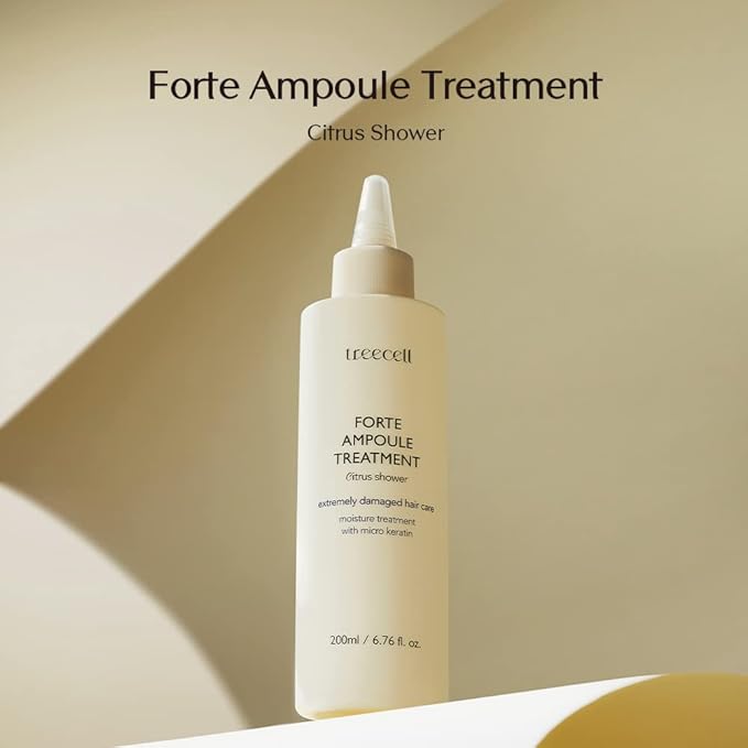 Treecell Forte Ampoule Treatment 200ml (6.76 fl. oz.) | Hair Repair for Dry & Damaged Hair | Strengthens & Hydrates with Amino Acids & Proteins | Smooth, Shiny Hair Restoration