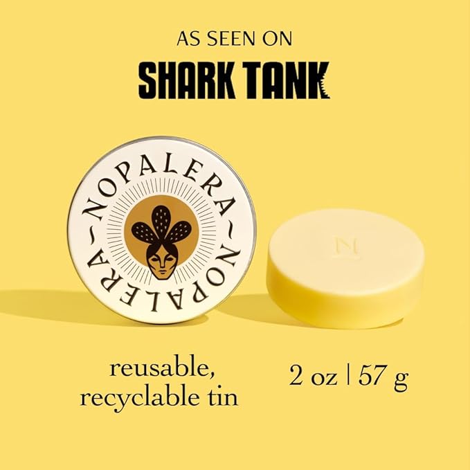 Nopalera Citrus Lotion Bar, Solid Plant-Based Body Moisturizer with Nopal Cactus Oil and Tangerine Oil, Clean Vegan Formula, 2.2 oz, As Seen on Shark Tank