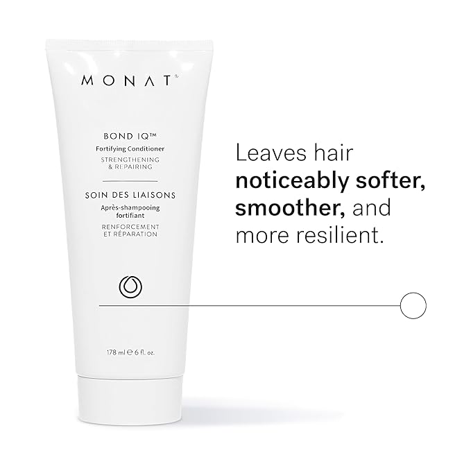 MONAT BOND IQ™ Fortifying Conditioner – Strengthening & Repairing Formula for Softer, Smoother Hair - Restores Resilience, Reduces Breakage, Boosts Shine & Manageability – 178 ml / 6 fl oz