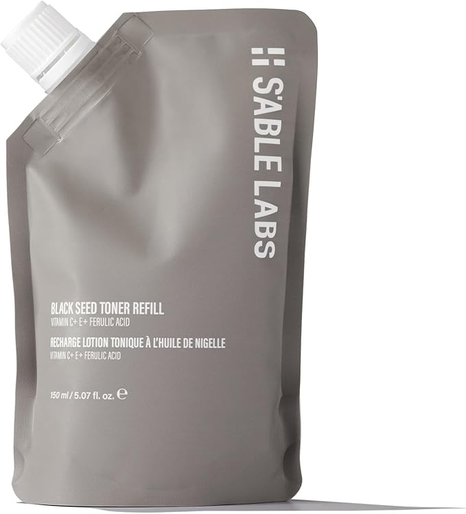 S'ABLE Labs - Black Seed Facial Toner Refill | Protect, Restore, Refine, Soothe | Ferulic Acid, Vitamins C + E | Melanin-Inclusive Skincare (150 mL | 5.07 fl oz)