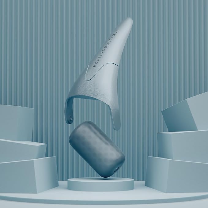 ROSELYNBOUTIQUE Ice Roller for Face Wrinkles Fine Lines Puffiness Stick Massager Facial Skin Care Tools Self Care Gifts for Men Women (Deep Ocean)