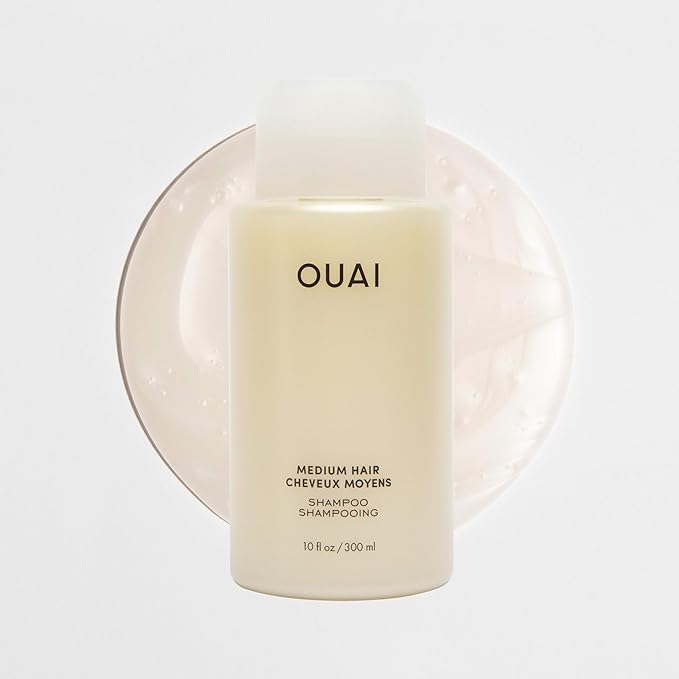 OUAI Medium Shampoo Travel Size - Hydrating Shampoo with Coconut Oil, Babassu, Kumquat Extract & Keratin - Strengthens, Nourishes & Adds Shine - Paraben & Sulfate Free Hair Care Products (3 Oz)