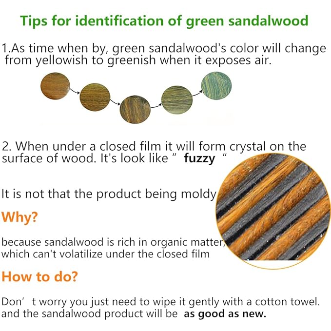 Sitronugras Wood Large Wide Tooth Hair Comb For Thick Curly Hair Head Scalp Massage No Static Green Sandalwood Hair Pick Wooden Comb for Men and Women with free storage pouch