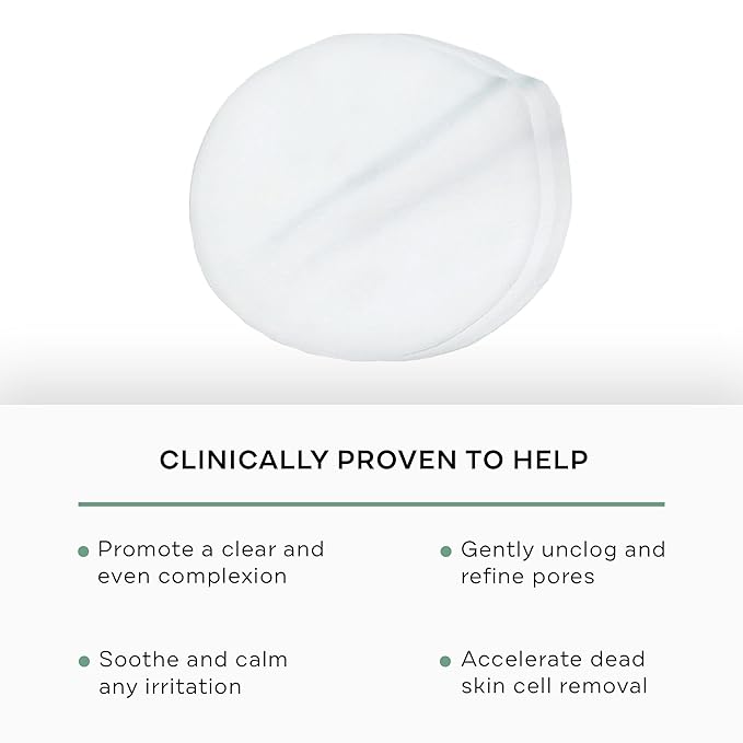 Replenix Gly-Sal Clarifying Acne Pads, 60 Count, Medical-Grade 10% Glycolic Acid & 2% Salicylic Acid Exfoliating Pads for Acne-Prone Skin, Help Clear Blemishes & Refine Pores, Non-Oily