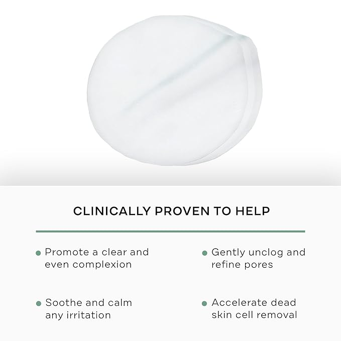 Replenix Gly-Sal Clarifying Acne Pads, 60 Count, Medical-Grade Glycolic Acid & 2% Salicylic Acid Exfoliating Pads for Acne-Prone Skin, Help Clear Blemishes & Refine Pores, Non-Oily