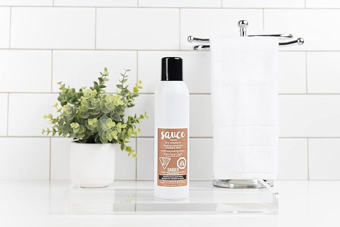 SAUCE BEAUTY Dry Shampoo - Vanilla, Dry Powder Spray for All Hair Colors & Types - Moisturizing, Conditioning & Deodorizing Hair Care Product - 5.2 Oz