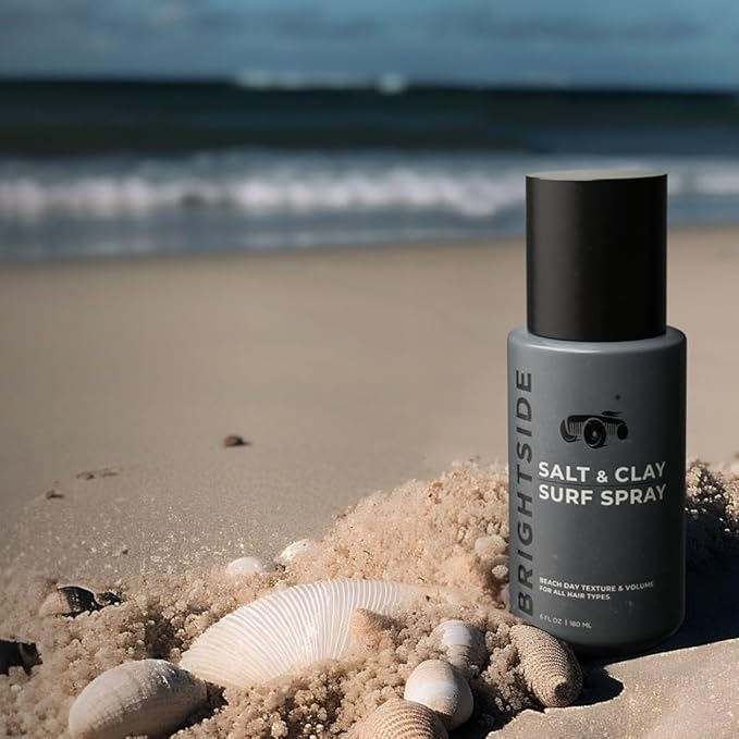 Salt & Clay Surf Spray - Instant Volume & Texture for Thicker Looking Hair - Natural Sea Salt Spray for Men & Women - Hydrate & Hold for All Hair - Alcohol-Free, Clean ingredients - 6oz
