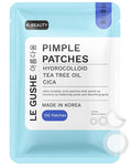 LE GUSHE Korean Pimple Patches for Face (132 Dots) - Hydrocolloid Acne Patches with Tea Tree Oil - Invisible Zit Stickers - Dermatologist Tested - Korean Skin Care