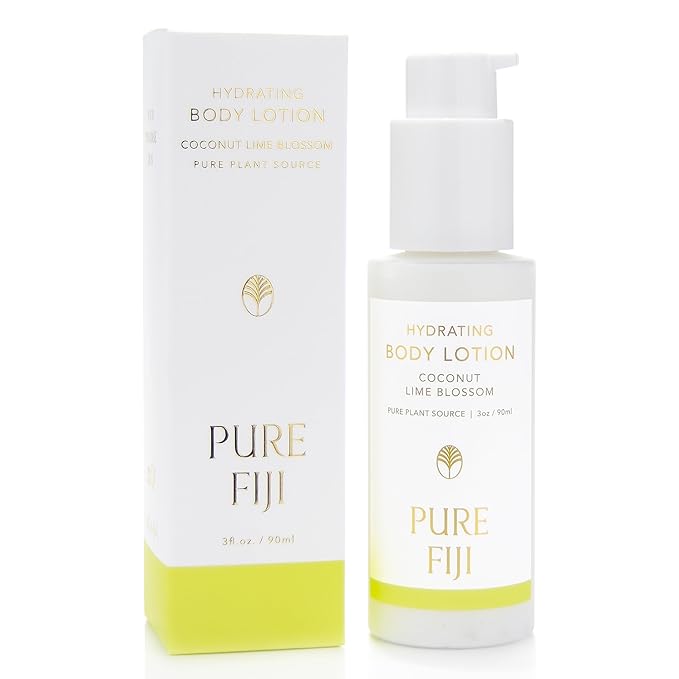 PURE FIJI Hydrating Body Lotion Travel Size, Coconut Lime Blossom (3oz/90ml)