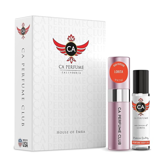 CA Perfume Impression of Lorita for Women Eau De Parfum Spray Long Lasting Floral Woody Musk Perfume Layering Set 0.27 Fl Oz + 0.33 Fl Oz