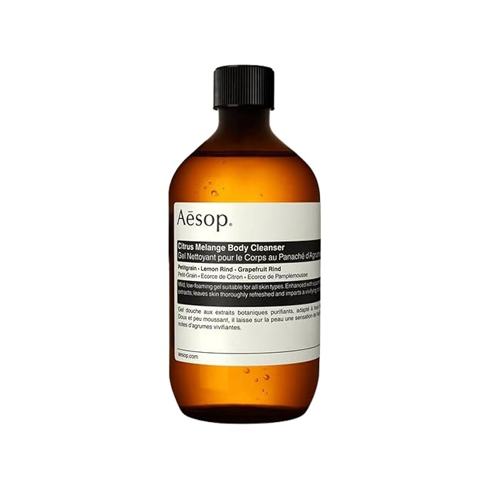 Aesop Citrus Melange Body Cleanser Refill | Gentle Low-Foaming Gel Cleanser For Skin | Citrus Aroma with Botanical Extracts | 16.9 oz / 500 mL