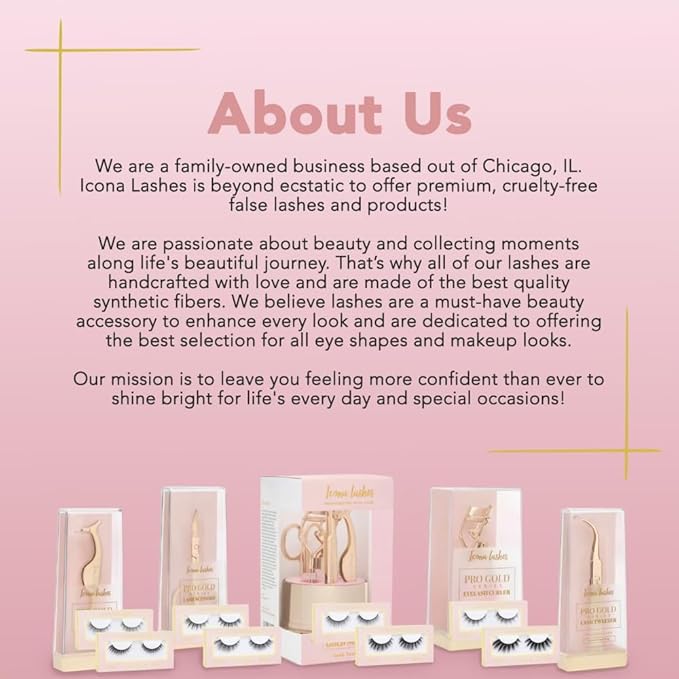 Icona Lashes Eyelash Applicator for False Eyelashes & Lash Extensions || 24K Gold Plated Stainless Steel with Contoured Tip for Precise Application & Ergonomic Handle for Comfortable Grip