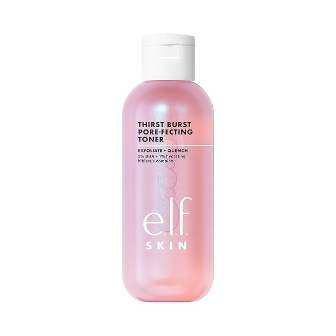 e.l.f. Thirst Burst Pore-fecting Toner, Hydrating & Exfoliating for Face, Smooths, Plumps & Minimizes Pores, Infused with Salicylic Acid, Vegan & Cruelty-Free