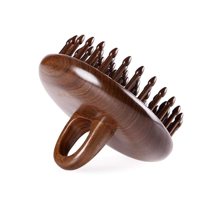 TAN MUJIANG Massage Hair Comb Hair Brush Round Shape (Round Shape Hair Comb)