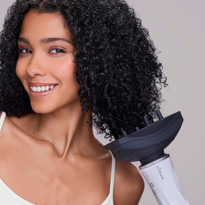 YA-MAN SPA Styler Blow Dry + Scalp Massage Essential Kit| Professional Hair Styling (Navy)