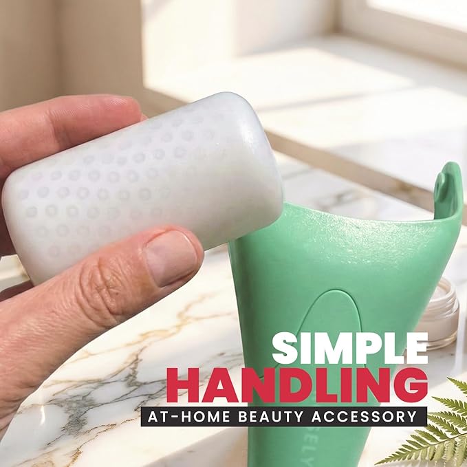 ROSELYNBOUTIQUE Ice Roller for Face & Gua Sha Facial Tools - Wrinkles Fine Lines Puffiness Massager Facial Skin Care Tools Self Care Gifts for Men Women (Green)