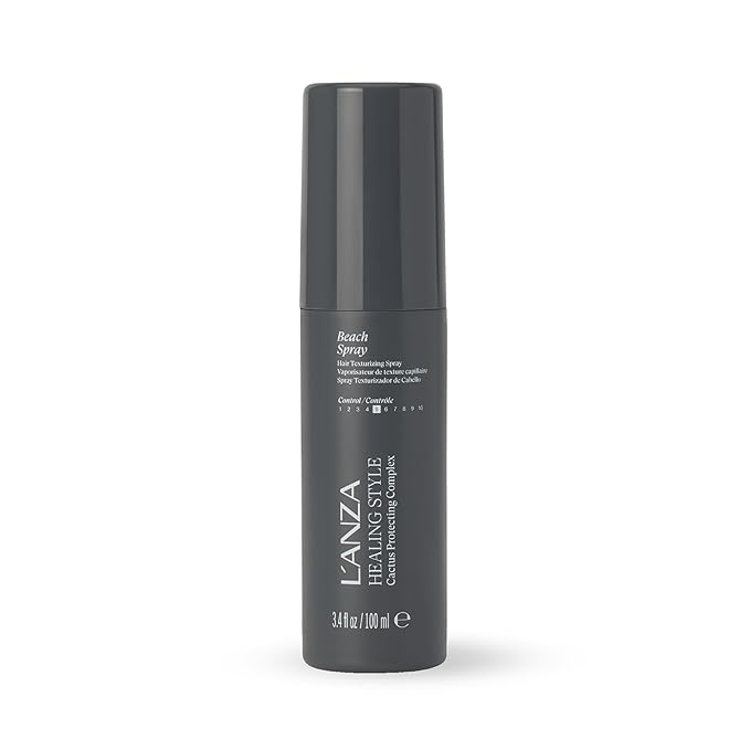L’ANZA Healing Style Beach Spray with Medium Hold Effect, Eliminates Frizz, Detangles and Boosts Hair's Shine, With UV and Heat Protection to Prevent Sun and Styling Damage (3.4 Fl Oz)