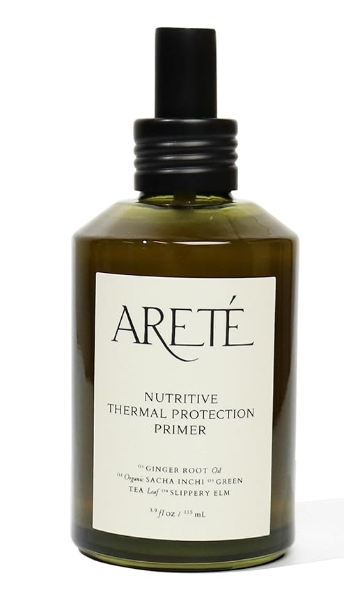 ARETÉ Nutritive Thermal Heat Protection Spray for Hair, Blowouts, Styling, Blow Dry Primer, Thermal Spray for Hair Heat Shield, 3.9oz