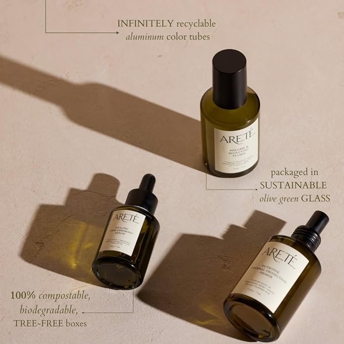 ARETÉ Nutritive Thermal Heat Protection Spray for Hair, Blowouts, Styling, Blow Dry Primer, Thermal Spray for Hair Heat Shield, 3.9oz