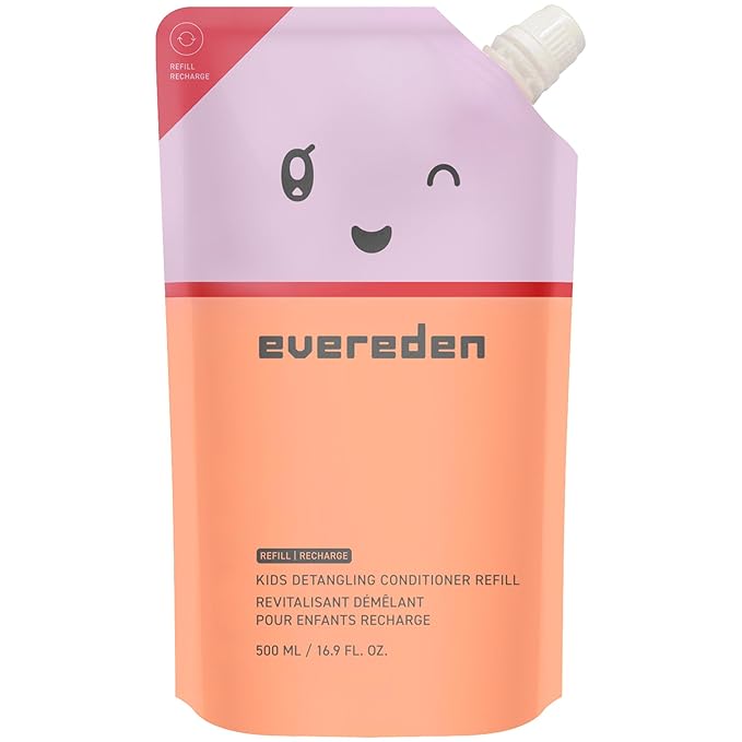 Evereden Kids Conditioner Refill, 16.9 fl oz. | Detangler for Children's Haircare | Non-toxic Conditioning for Silky Smooth Hair