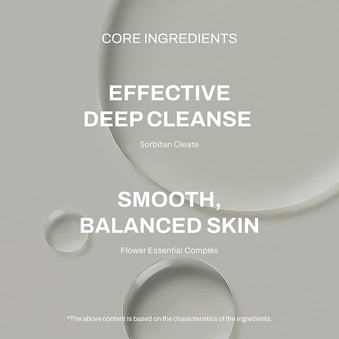 Whamisa Organic Flowers Cleansing Oil, Face Cleanser, Fermented Ingredient-Rich Makeup Remover for Deep Cleansing, Pore Care, Gentle Rolling, Easy Clean, Korean Skin Care (260ml)