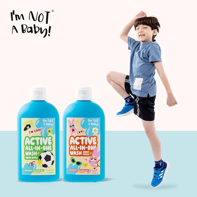 I'm NOT A Baby! Active All-in-One Wash (sweet peach)