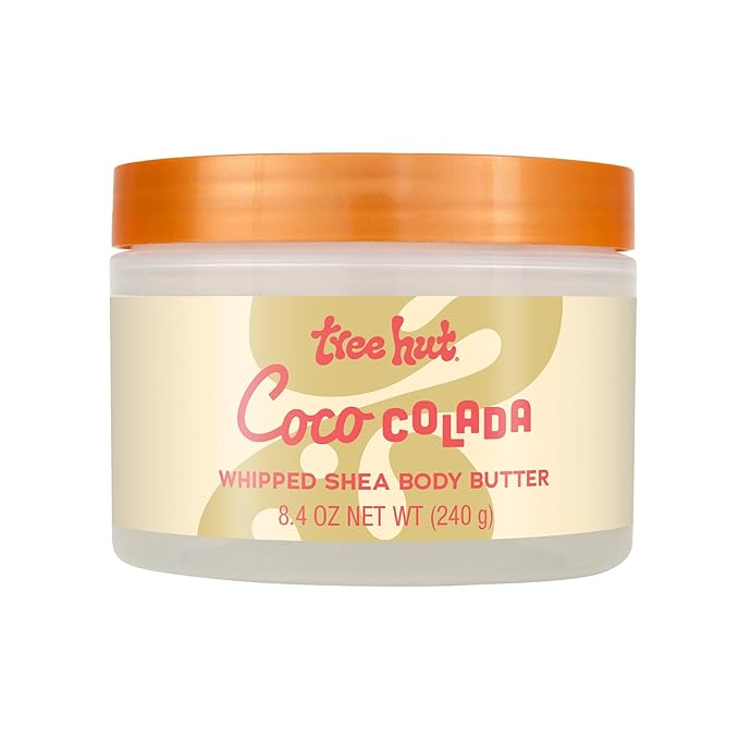 Tree Hut Coco Colada Whipped Shea Body Butter, 8.4oz, with Natural Shea Butter for Nourishing Essential Body Care
