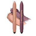 Shadow Liner 2in 1 Eyeliner Eyeshadow,Shadow Liner Duo Plum,2-in-1 Eye Makeup Eyeliner +Eyeshadow,Waterproof,Smooth,Easy to Color(Champagne+Purple)