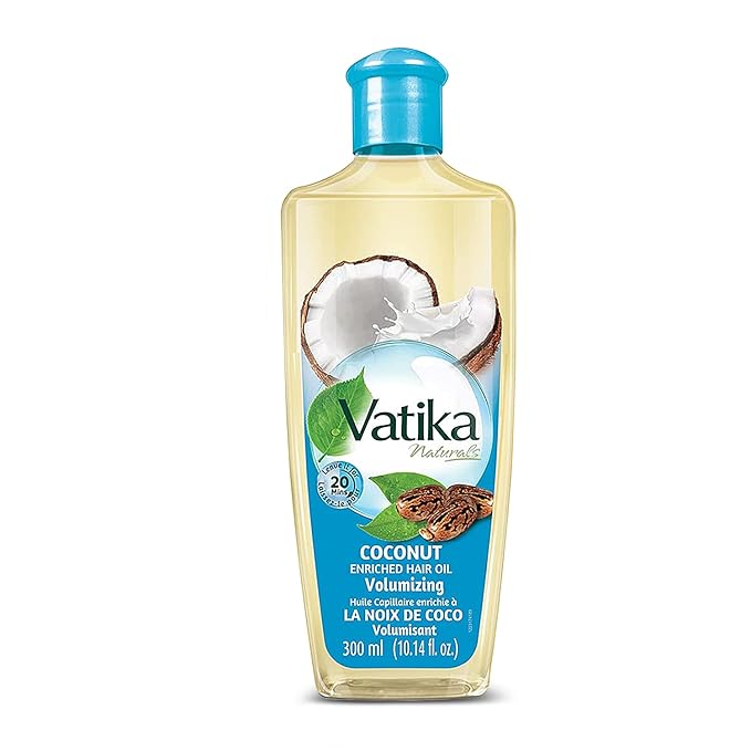 Dabur Vatika Naturals Enriched Coconut Hair Oil - Nourishing Formula for Healthy Scalp, Soft, Manageable and Silky Tresses