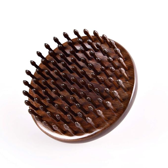 TAN MUJIANG Massage Hair Comb Hair Brush Round Shape (Round Shape Hair Comb)